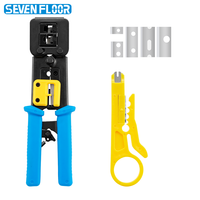Outil de sertissage multifonction RJ45, dénudeur de fils, outils réseau pour câbles Ethernet Cat5 Cat6