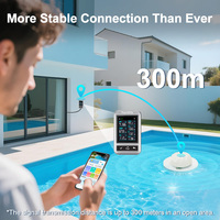 Nouveau testeur numérique de qualité de l'eau pour piscines et spas, moniteur en ligne de pH/EC/TDS/ORP, température, chlore et sel avec application compatible