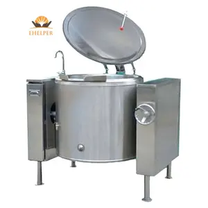 Customized stainless steel electric boiling pan / chili sauce cooking pan / heat transfer oil jacketed kettle