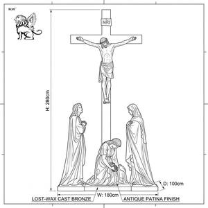 Estatua <span class=keywords><strong>de</strong></span> Jesús <span class=keywords><strong>de</strong></span> <span class=keywords><strong>Bronce</strong></span> Religiosa <span class=keywords><strong>de</strong></span> Tamaño Real para Exteriores, Escultura <span class=keywords><strong>de</strong></span> la Crucifixión, Estatuas Conmemorativas <span class=keywords><strong>de</strong></span> Cristo <span class=keywords><strong>de</strong></span> Metal para Decoración <span class=keywords><strong>de</strong></span> Iglesias - Product Image 2