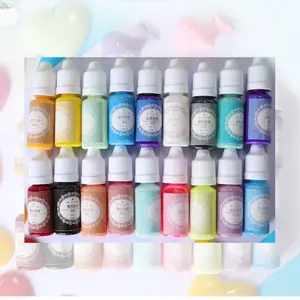 Toptancı 18 renk boya sıvı Pigment takı yapımı için DIY reçine
