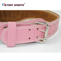 Ceinture de soutien de taille de gymnastique d'haltérophilie de puissance en cuir avec logo personnalisé