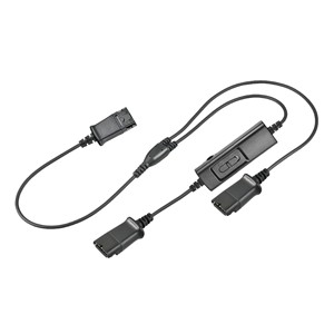 Auriculares monaurales con cancelación de ruido para centro de llamadas, con cable de entrenamiento plantronic QD 3Y para oficina o telemarket - Product Image 1