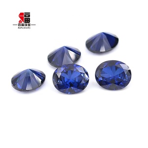 바이푸 주얼리 오벌 6*8mm 7*9mm 합성 랩그로운 34 #   사파이어 코런덤 - Product Image 2