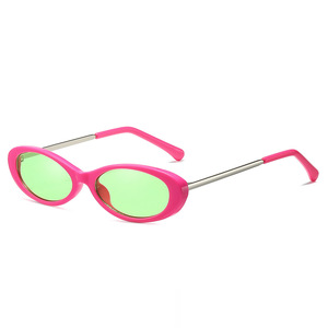 2026 Fashion Retro Women Cat <b>Eye</b> Sun Glasses UV400 <b>Candy</b> Colors Shades Small Frame Oval Sunglasses - Product Image 6