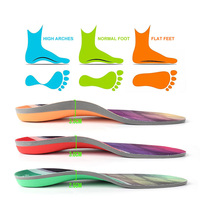 Semelle orthopédique de haute performance pour pieds plats sévères, avec soutien de la voûte plantaire, en PU, pour une correction orthopédique