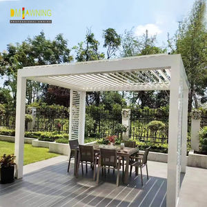 Pérgola eléctrica LED <span class=keywords><strong>de</strong></span> <span class=keywords><strong>techo</strong></span> <span class=keywords><strong>de</strong></span> aluminio <span class=keywords><strong>para</strong></span> exteriores, pérgola <span class=keywords><strong>de</strong></span> hoja <span class=keywords><strong>de</strong></span> persiana <span class=keywords><strong>de</strong></span> aluminio - Product Image 2