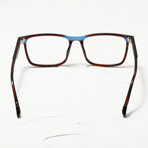 Gafas Rectangulares de Montura Completa, Color Rojo y Azul Sólido, Anti-Luz Azul, Unisex, para Adultos, Uso Diario, Monturas para Corrección de la Visión - Product Image 5