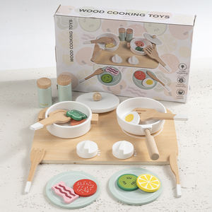 Set di Giocattoli Educativi in Legno per <span class=keywords><strong>Bambini</strong></span>: Mini Utensili da <span class=keywords><strong>Cucina</strong></span> e Fornello per Giochi di Ruolo - Product Image 6