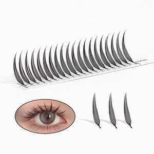 ขนตาปลอมแบบติดเองทรงปีกการ์ตูน รุ่น Tower Spire ขนฟูฟ่อง แบบขนนก  0.07 บางเฉียบ ชิ้นเดียว - Product Image 4