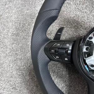 Volante de Cuero Negro para <span class=keywords><strong>BMW</strong></span> M3 E92 E87 F20 F33 F22 F01 X5 F15 X2 F39 <span class=keywords><strong>F30</strong></span> M2 E90 <span class=keywords><strong>320d</strong></span> F36 M4 F83 F10 X3 X5 F06 - Product Image 3