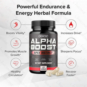 OEM/ODM alfa Boost capsule di energia naturale potenziate capsule per prestazioni fisiche - Product Image 2