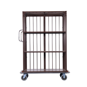 Nieuw Ontwerp Metalen Constructie Schone Linnen <span class=keywords><strong>Trolley</strong></span> Natte En Droge <span class=keywords><strong>Hotel</strong></span> Linnen Kar - Product Image 1