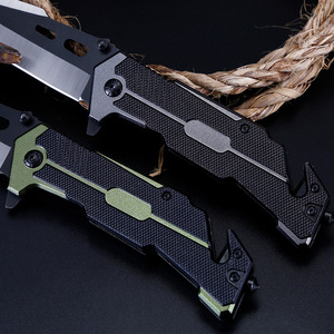 Cuchillo de Supervivencia Multiusos de Acero Inoxidable 3cr13 Premium, Mango de Aluminio, Hoja Recta, para Camping y Caza, DIY OEM - Product Image 5