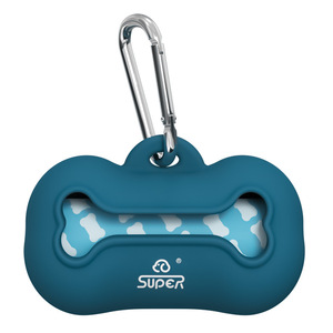 Hupu, bolsa ecológica para caca de perro, almacenamiento de huesos de silicona para caca, pala para recogida de basura, práctico equipaje de mano para eliminación de residuos de mascotas - Product Image 6