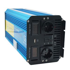 Convertisseur de tension d'alimentation à onde sinusoïdale pure <span class=keywords><strong>24V</strong></span> 48V 220V 4000W 8000W de pointe, fourni par l'usine, avec <span class=keywords><strong>prise</strong></span> EU - Product Image 1