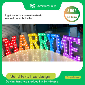 Lettere LED 'SPOSAMI' di Grandi Dimensioni per Eventi Benefici e Fondotrazioni - Product Image 5