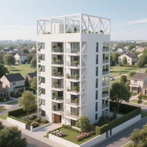 Tùy chỉnh prefab Cấu trúc thép nặng cho người đi bộ tòa nhà kim loại đúc sẵn hội thảo thép - Product Image 1