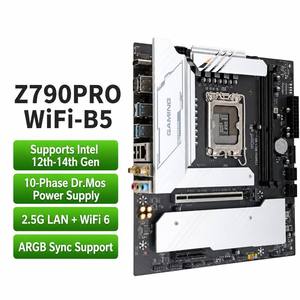 Tarjeta Madre Z790PRO WIFI-B5 LGA1700 DDR5 Compatible con <span class=keywords><strong>Intel</strong></span> de 14ª, 13ª y 12ª Generación, 10 Fases <span class=keywords><strong>Dr</strong></span>.Mos Power, LAN 2.5G, WiFi 6, Sincronización ARGB para PC - Product Image 6
