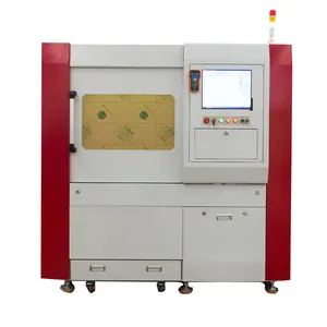 Machine de découpe laser 1000W, haute précision, couleur or, aluminium et argent, 600x800mm