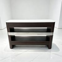Table de séchage des ongles professionnelle, avec ventilateur et comptoir en marbre, double usage main-pied, taille et couleur personnalisables, mobilier de salon