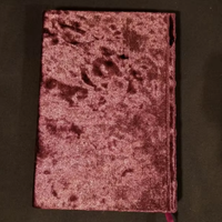 Carnet de notes de mariage de luxe personnalisé en velours, ligné, format A5, couverture rigide, portable et personnalisable