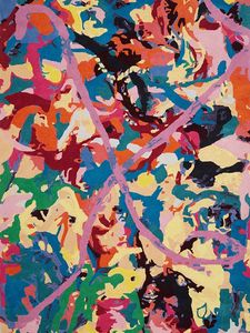Elegant Jorgan Splat Location Designer Area <b>Rug</b> Crafted from Hand Tufted New Zealand Wool Carpet for Modern Interiors - Product Image 3