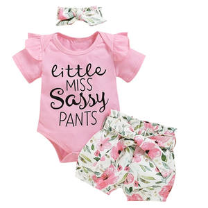 Vêtements pour bébés filles de 0 à 2 ans, personnalisables, 100% coton, imprimés, ensembles de vêtements pour nouveau-nés, barboteuse tricotée pour bébé - Product Image 6