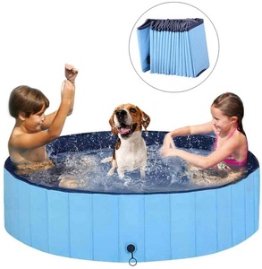 HDF Board PVC Chien Piscine Pliable Chien Pet Bain Piscine Pliable Baignoire <span class=keywords><strong>Pataugeoire</strong></span> Piscine pour Chiens Chats et Enfants - Product Image 3