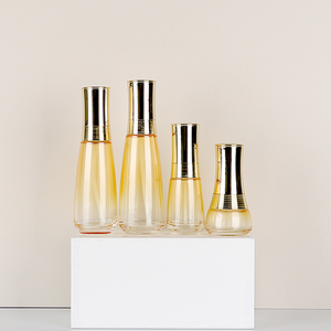 Customized gradient ramp <b>glass</b> <b>bottle</b> cosmetics Container <b>Empty</b> <b>bottle</b> for Cosmetic lotion Packaging with Screw Cap - Product Image 2