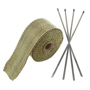 Cinta de aislamiento de fibra de vidrio de 2 pulgadas x 5 metros para protección térmica de tubos de escape de automóviles - Product Image 3
