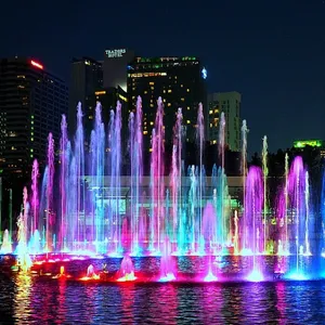 Customized Design Popular Outdoor Water Show Programmable Colorful Musical Water Fountain