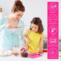 Moldes de Silicona de Grado Alimenticio, Ecológicos y Fáciles de Limpiar, Moldes Pequeños para Chocolate con Forma de Flor, Moldes para Fondant con Forma de Margarita y Rosa, Moldes para Pasteles y Cupcakes