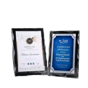 Placa de Premio de Cristal Deslumbrante con Impresión UV Personalizada, Medalla, Placa de Autorización de Pago con Código QR, Marco de Fotos Acrílico, Agentes de Franquicia - Product Image 1