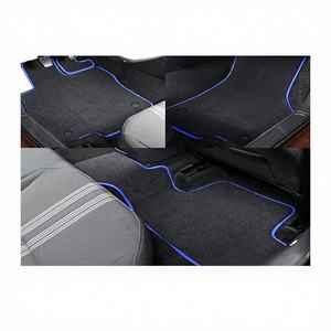 Ensemble complet <span class=keywords><strong>de</strong></span> luxe en nylon peluche velours imperméable anti-poussière antidérapant 12 mm d'épaisseur <span class=keywords><strong>Tapis</strong></span> <span class=keywords><strong>de</strong></span> sol <span class=keywords><strong>de</strong></span> voiture noir pour Volkswagen - Product Image 1