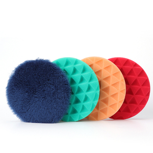 Kit de tampons de <span class=keywords><strong>polissage</strong></span> diamantés biseautés vert, marron, bleu de 6 et 5 pouces pour le detailing automobile, tampons de <span class=keywords><strong>polissage</strong></span> en mousse en gros - Product Image 3
