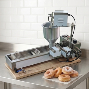 Machine à beignets à vitesse réglable, machine à faire des beignets, mini friteuse à une seule rangée - Product Image 1