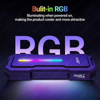 JEYI Factory 20Gbps RGB M.2 NVMe boîtier SSD USB3.2 Gen2x2 boîtier en aluminium pour SSD PCIe 4 To avec UASP/Trim & 9220 Chip