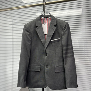 Ensemble classique pour <span class=keywords><strong>homme</strong></span>, veste et pantalon tissés à quatre barrettes - collection élégante, décontractée et professionnelle - Product Image 2