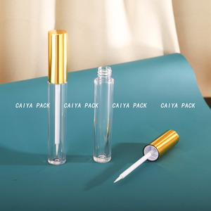 CAIYA Plastic PETG 3ml Gold Cap Clear Empty Liquid Glitter Eyeshadow Packaging Eyelash Serum Bottles <span class=keywords><strong>Eyeliner</strong></span> <span class=keywords><strong>Essence</strong></span> Tubes - Product Image 1