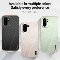 Étui de téléphone Lichicase en cuir uni magnétique avec motif en fil doré pour Oneplus 15 15R ACE 6 6T Coque colorée
