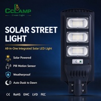 Lampe solaire LED pour rue, étanche IP65, à détection de mouvement, pour zone sécurisée