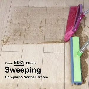 Esd Tpr Rubber Haren Bezem Veegmachine Zuigmond Met Uitschuifbare Handvat Huishouden Floor Cleaning Huisdier Ontharing