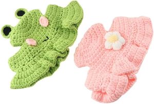 Chapeaux pour animaux de compagnie en laine tissés à la main, écologiques, personnalisés, en crochet, forme d'animaux de dessin animé mignons, été-printemps, petites et moyennes tailles, vente en gros - Product Image 2