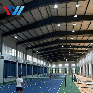 Structure acoustique en acier économique pour la construction de clubs de tennis, utilisant des poutres en H galvanisées pour une salle de tennis intérieure - Product Image 3