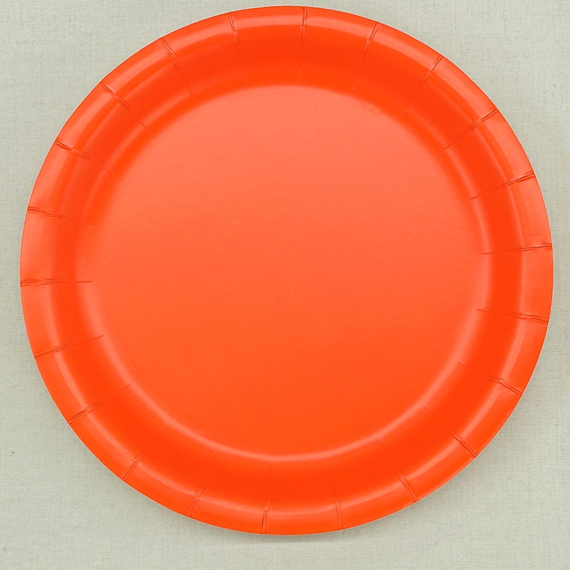 Plato naranja de 9 pulgadas * 10 piezas