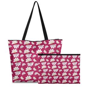 POD Dropshipping Dupont Paper 2 unids/set bolso de señora Hawaiano Naupaka Kuahiwi mujer bolso de mano bolso de hombro sostenible para mujer - Product Image 1