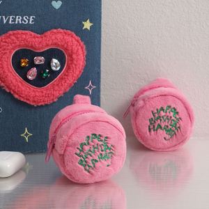 Monedero de Peluche Rosa para Bolsos, Regalo de Cumpleaños, Mini Cartera Bonita con Llavero para Niñas - Product Image 5