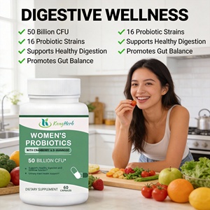 Probióticos OEM CFU con 50 mil millones de UFC, Bacterias Vivas, Prebióticos Naturales, Apoya la Flora Saludable en Mujeres Adultas, Cápsulas Probióticas - Product Image 6