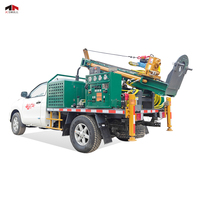 Plateforme de forage de puits d'eau hydraulique rotative portable